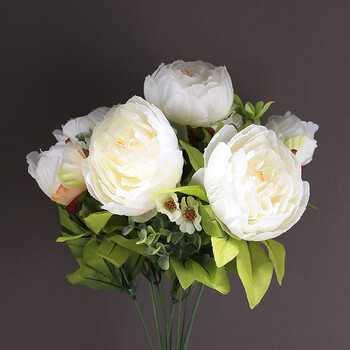 家居饰品仿真花卉假花绢花装饰花露莲客厅家居餐桌茶几插花艺 露莲单