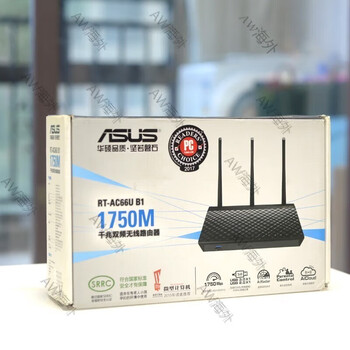 华硕asusrtac66ub1双频光纤高速wifi智能穿墙王acrh17无线路由彩盒