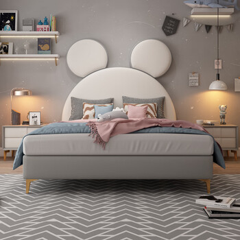 冬升 儿童床 卡通米老鼠床青少年网红床1.2米1.
