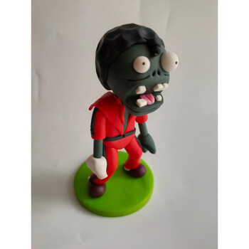 灿驰手工软陶泥创意植物大战游戏模型雕塑泥土儿童玩具公仔 舞王僵尸