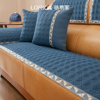 光影皮质沙发专用垫子防滑四季通用客厅老款坐垫保护老式沙发套罩