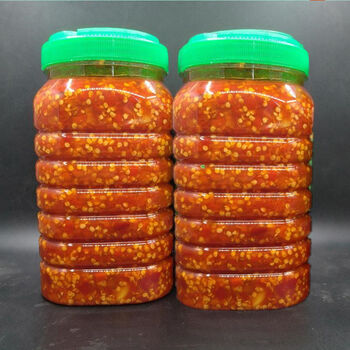 农家自制剁辣椒3斤瓶装贵州特产手工糟辣椒姜蒜剁椒片酸小米辣椒酱