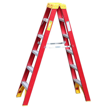 玻璃钢折叠梯人字梯子电工电力工业绝缘梯马梯伸缩升降工程梯 玻璃钢