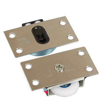 不锈钢338衣柜移门轮趟门轮推拉门滑轮家具轴承轮橱柜门轮耐磨尼龙轮