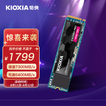 铠侠（Kioxia）2TB SSD固态硬盘 NVMe M.2接口 EXCERIA Pro  SE10 极至超速系列（PCIe 4.0 产品）