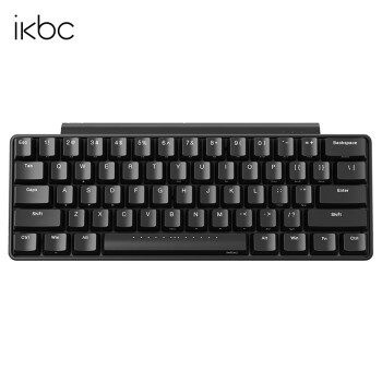 ikbc 机械键盘W200mini2.4g无线蓝牙双模61键cherry樱桃轴电脑办公台式机笔记本 W200mini黑色红轴（无线2.4G-61键）