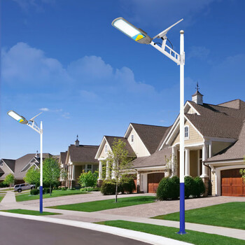 能路灯户外灯新农村120w家用小区广场高杆路灯庭院灯 120w 太阳能路灯