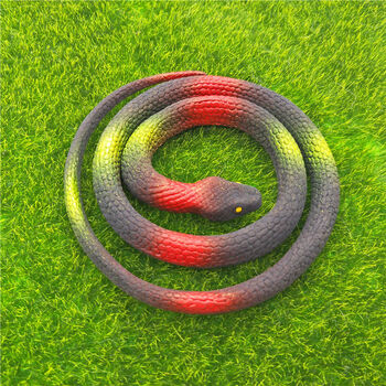 儿童仿真软性橡胶玩具蛇 蛇动物模型软胶假蛇眼镜蛇整蛊恶搞礼物定制