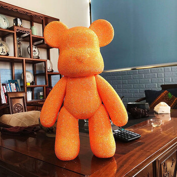 贴钻熊网红手工diy暴力熊模型白胚贴粘钻石小熊公仔材料包玩具礼品