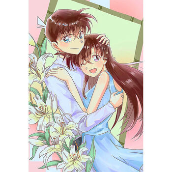 名侦探柯南怪盗基德木质拼图工藤新一小兰1000片成人儿童拼图玩具15