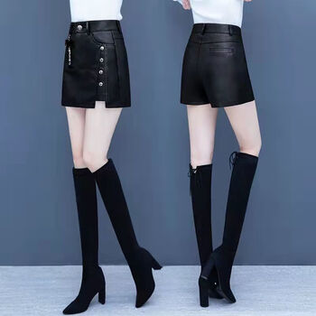 服饰内衣>女装>半身裙>ukot>ukot冬季半身裙皮裙女2022新款秋冬皮裙子