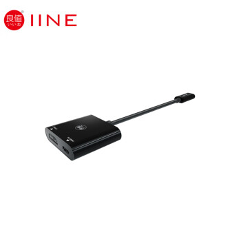 良值(IINE)适用任天堂Switch\/oled配件 HDMI视频转换器 NS便携底座 视频线 一代黑色-L101