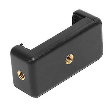 夹子头配件多功能落地三脚架固定自拍座通用 大号手机夹(6-10厘米) 没