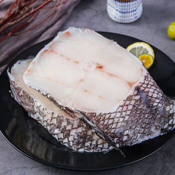 大块新鲜鳕鱼块深海鳕鱼片鳕鱼排鳕鱼段冷冻鳕鱼无冰衣索格莱兰精选中