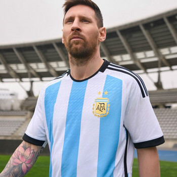 筱琰阿根廷球衣世界杯主场球员版短袖梅西10号足球队服 球员版球衣