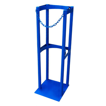 京必诚 40l加厚加大氧气乙炔氮气钢瓶固定架气气瓶固定架 40l乙炔蓝色