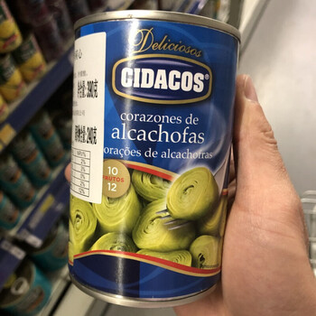 麦德龙喜达士洋蓟心罐头即食盐浸cidacos artichoke hearts 390g
