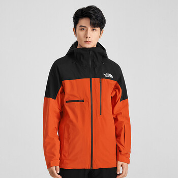 thenorthface北面冲锋衣男滑雪户外秋冬上新4qwv t97/橙色 l