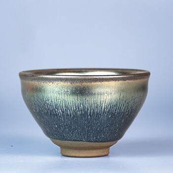 天福茗茶彼物建盏冰轮主人杯单杯茶具品茗杯单个茶盏束口禅定小盏饮杯