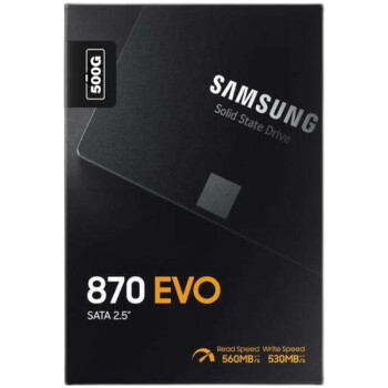 三星（SAMSUNG）SSD固态硬盘 500GB SATA3.0接口 870EVO（MZ-77E500B）