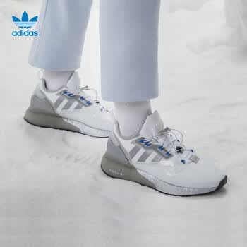 adidas阿迪达斯官网三叶草ZX 2K BOOST男女经典运动鞋GY1208 白/银灰/金46(285mm)【图片价格品牌报价】-京东