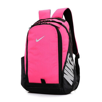 鞋nike双肩包士大容量旅行电脑背包时尚校园高初中大学生书包2099粉色