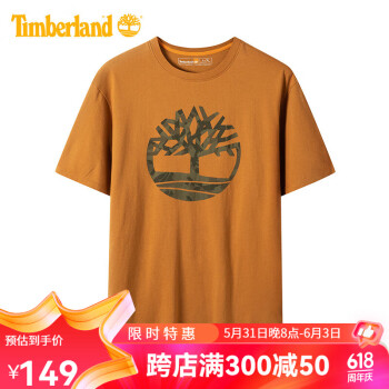 添柏岚(Timberland)男士夏季户外运动休闲短袖T恤A6DVK P47(男) M/175