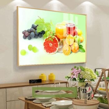 精选餐厅画单联画客厅挂画单幅装饰画水果壁画房间墙画酒店玄关有框画