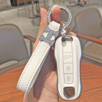 适用于适用保时捷钥匙套帕拉梅拉/女taycan卡宴车macan壳911扣718新壳