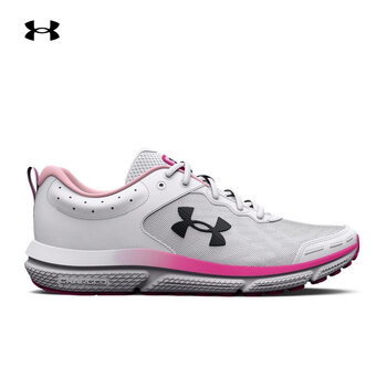 安德玛ua秋冬chargedassert10女子运动跑步鞋跑鞋白色102355