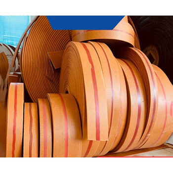 定制结实耐磨提升机黄色帆布橡胶传动带平胶带抛丸机畚斗输送带平皮带