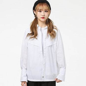 nike耐克夹克女装2022春季新款运动服上衣白色翻领衬衫外套dd5051dd