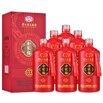 茅台集团全家福富贵福飞天仙女图酱香型白酒整箱53度500ml6瓶贵州茅台