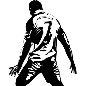 c罗车贴cr7罗纳尔多曼联足球俱乐徽汽车车门电动摩托车磁贴纸c罗经典