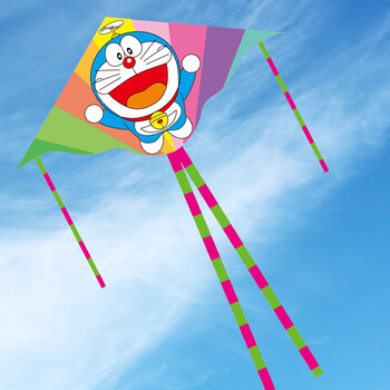 新款高档可爱叮当猫哆啦a梦风筝潍坊卡通动漫儿童微风易飞初学者叮当