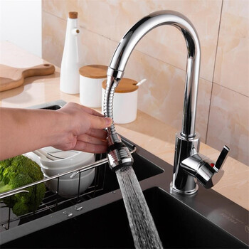 鲸意防溅水龙头节水器起泡器旋转花洒过滤旋转防溅喷头延伸器 长款 2个装