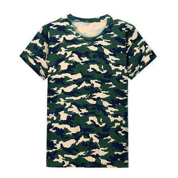 刺绣中国军迷装男迷彩服作训练紧身短袖t恤衫体能纯棉半袖夏装军训07