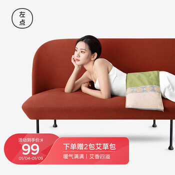 左点（Zdeer）海盐热敷包 电热敷盐袋 电加热艾灸粗盐包 温灸艾绒包仪器 艾盐袋