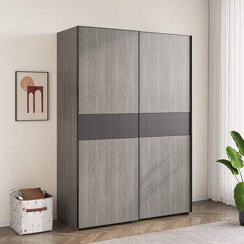 柯诺适家(knsj)轻奢推拉门衣柜通顶移门家用卧室大衣橱网红款可定制