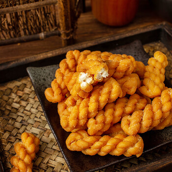 香酥脆小麻花8090后经典老式怀旧休闲小零食600g糕点1袋装