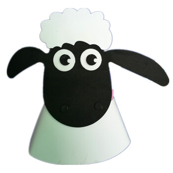 儿童大灰狼头套狼来了故事道具帽放羊娃农夫人物头饰大灰狼小羊动物