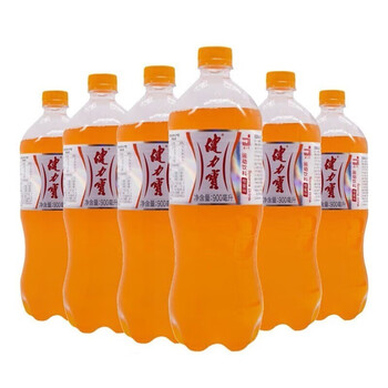健力宝(jianlibao)橙蜜味运动饮料汽水大瓶900ml*8瓶90后怀旧碳酸果汁
