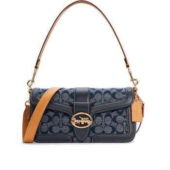 coach蔻驰女包新款女士中号手提单肩斜挎酒神包c4064香布雷