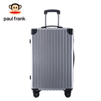 大嘴猴paulfrank行李箱拉杆箱男女24英寸万向轮大容量出差皮箱密码