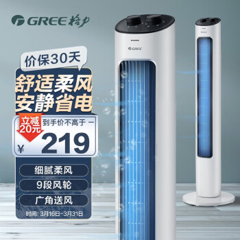 格力（GREE）电风扇/节能风扇/家用低噪塔式落地扇/电扇/高颜值塔扇风扇 (FL-08X61g)