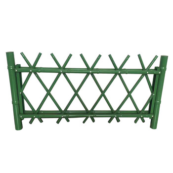 宛彦君仿竹护栏竹篱笆别墅庭院围栏新农村建设不锈钢仿真竹子篱笆栅栏