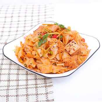 免煮5斤干凉皮面皮3斤半斤方便速食特产小吃凉拌热炒面食2斤干凉皮