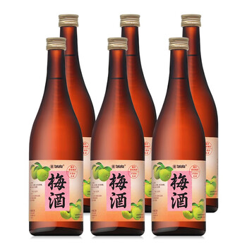 日式梅酒松竹梅黄金梅酒takara国产合资黄金杏酒女士低度梅子酒配制酒6瓶黄金梅酒7ml 图片价格品牌报价 京东