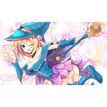 游戏王卡垫定制牌垫定做大师规则四4黑魔导女孩桌游垫超大桌布6印图