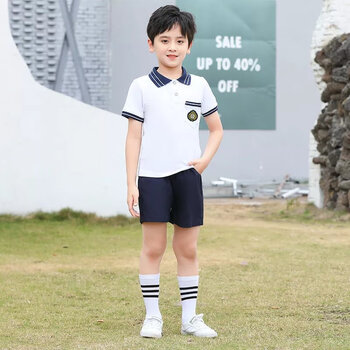 心菲痒六一儿童演出服小学生夏季校服套装舞蹈服儿童现代舞服表演服男